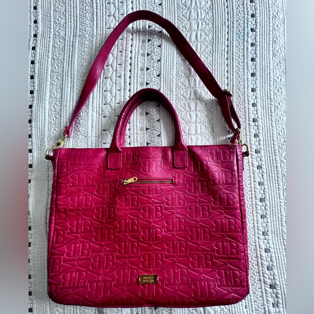 Badgley Mischka Bags| Crossbody Laptop Bag , Red. Size on Pictures
